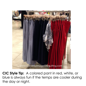 4th of July pant options from Conway Image Consulting
