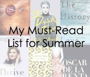 My Must-Read List for Summer