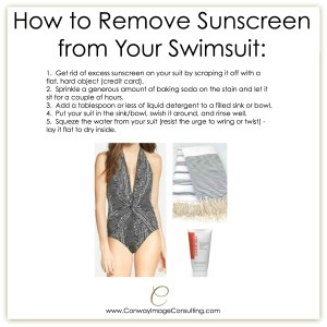 CIC How to Remove Sunscreen from Your Swimsuit