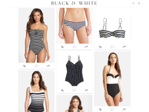 CIC Black & White Swimsuit Options