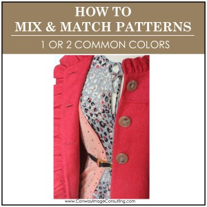 Mix & Match Patterns - 1 or 2 Common Colors