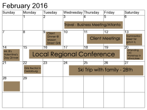 A Month of Style Membership with Conway Image Consulting calendar