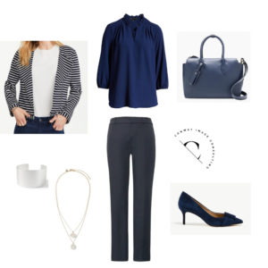 How to Find Clothes that Fit and Flatter, Darker colored clothing may look trimmer in a smaller size, Conway Image Consulting, www.ConwayImageConsulting.com, #stylingtips #wardrobetips #wiimageconsultant #businesscasual #professionalwomen #conwayimageconsulting #femaleentrepreneur