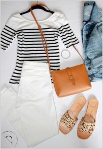 White Jean Outfit for Weekend Casual, How to Style White Jeans This Summer, Conway Image Consulting, www.ConwayImageConsulting.com, #stylingtips #howtowearwhitedenim #weekendstyle #whitejeanoutfit #summerstyle #conwayimageconsulting